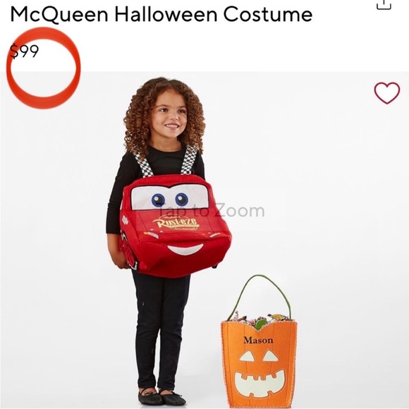 Pottery Barn lighting McQueen costume - Picture 8 of 8